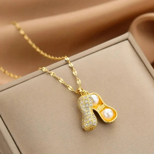 Chrysalis Necklace with Pearls