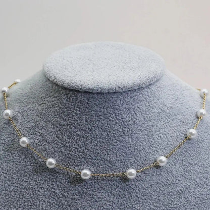 Golden Pearl Necklace