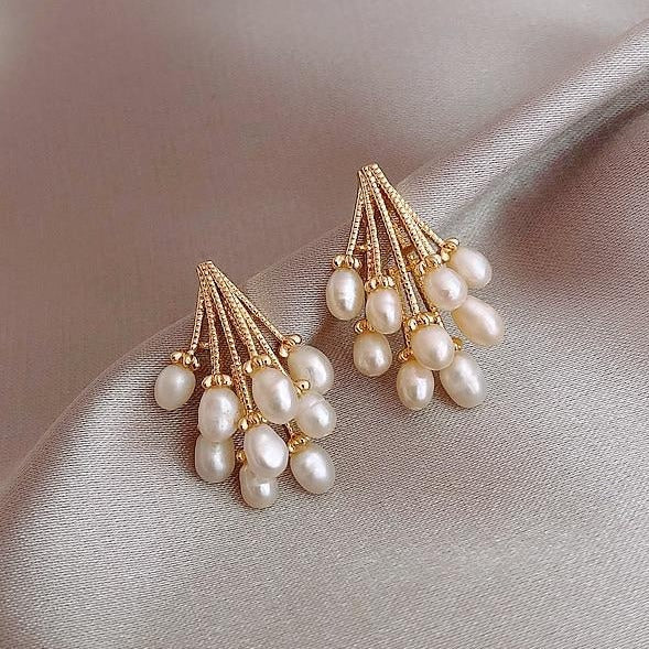 Earrings "perlenregen