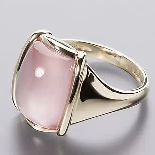 Vintage Square Rose Golden Ring