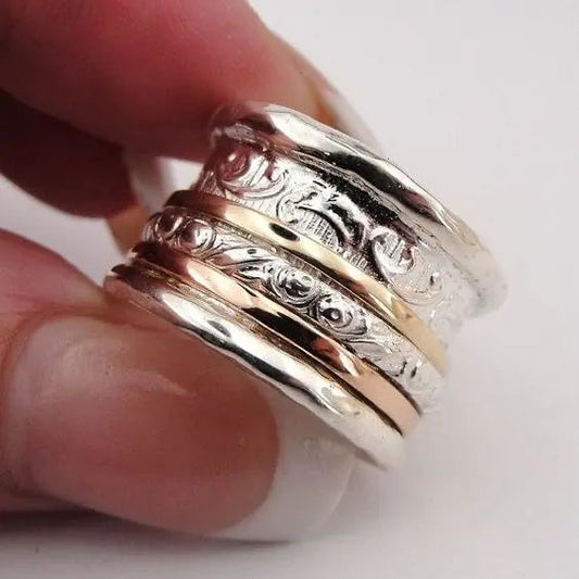 Vintage Golden and Silver Ring