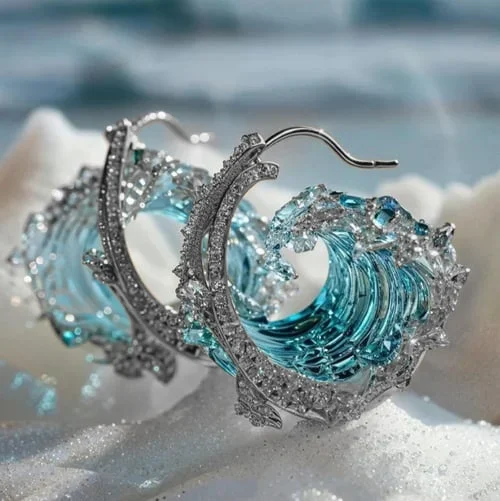 Earrings "oath of the Oceans